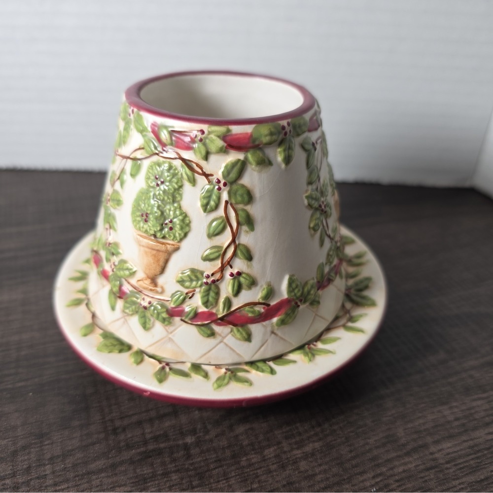 Yankee Candle Small Jar Topper & Plate Ivy - Picture 6 of 7